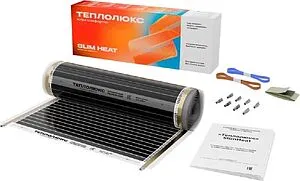 Пленочный теплый пол Теплолюкс SlimHeat 660Вт 3.0м² 100037089300 Пленочный теплый пол Теплолюкс SlimHeat 660Вт 3.0м² 100037089300, 1