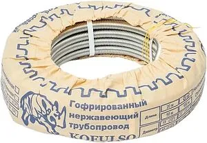 Труба гофрированная из нержавеющей стали отожженная Kofulso 16мм 16T на отрез Труба гофрированная из нержавеющей стали отожженная Kofulso 16мм 16T на отрез, 3