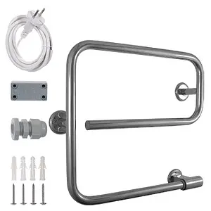 Полотенцесушитель электрический E-образный Energy E-G1 полированная сталь Полотенцесушитель электрический E-образный Energy E-G1 полированная сталь, 2