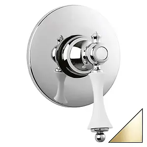 Смеситель для душа скрытого монтажа Cezares Margot золото/белый MARGOT-DIM-03/24-Bi Смеситель для душа скрытого монтажа Cezares Margot золото/белый MARGOT-DIM-03/24-Bi, 1