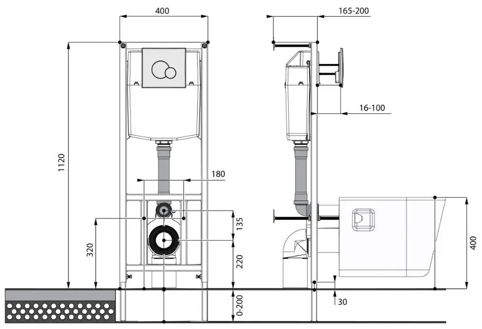 Комплект 5 в 1 Santek Нео Rimless 1WH501572 с кнопкой хром глянцевый Комплект 5 в 1 Santek Нео Rimless 1WH501572 с кнопкой хром глянцевый, 2