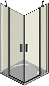 Душевое ограждение 1000x1000мм прозрачное стекло Roltechnik Tower Line TDO1+TDO1/1000*1000 724-1000000-00-02+724-1000000-00-02 Душевое ограждение 1000x1000мм прозрачное стекло Roltechnik Tower Line TDO1+TDO1/1000*1000 724-1000000-00-02+724-1000000-00-02, 3