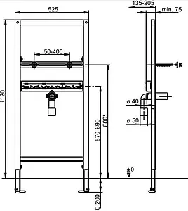 Инсталляция для раковины Sanit INEO 90.667.00..T000 Инсталляция для раковины Sanit INEO 90.667.00..T000, 2