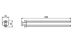 Полотенцедержатель Ravak Chrome хром X07P319 Полотенцедержатель Ravak Chrome хром X07P319, 2