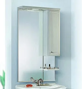 Шкаф-зеркало Aqwella Barcelona 60 белый Ba.02.06 Шкаф-зеркало Aqwella Barcelona 60 белый Ba.02.06, 3