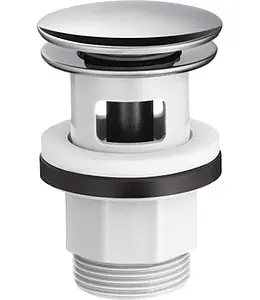 Выпуск автоматический для раковины с переливом Hansgrohe хром 50105000 Выпуск автоматический для раковины с переливом Hansgrohe хром 50105000, 1