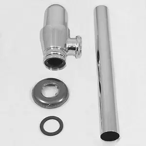 Сифон бутылочный для раковины AlcaPlast хром A431 Сифон бутылочный для раковины AlcaPlast хром A431, 3