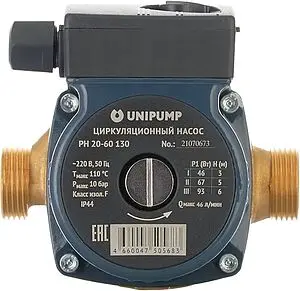 Насос циркуляционный для ГВС Unipump PН 20-60 130 66193 Насос циркуляционный для ГВС Unipump PН 20-60 130 66193, 4