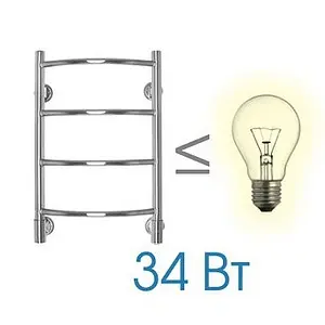 Полотенцесушитель электрический лесенка Energy H-G5 600х400 полированная сталь Полотенцесушитель электрический лесенка Energy H-G5 600х400 полированная сталь, 4