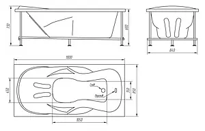 Ванна акриловая BellRado Симфония 180x85 BR7011032-00 Ванна акриловая BellRado Симфония 180x85 BR7011032-00, 4