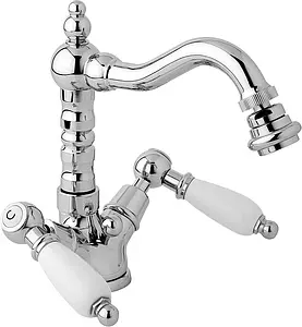 Смеситель для биде Cezares First хром/белый FIRST-BS2-01-Bi Смеситель для биде Cezares First хром/белый FIRST-BS2-01-Bi, 1