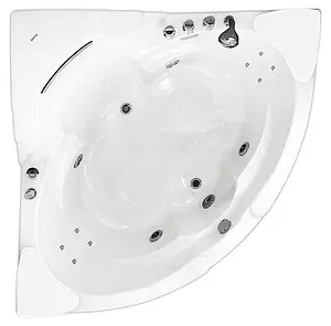 Ванна акриловая с гидромассажем Gemy 152x152 G9082 B Ванна акриловая с гидромассажем Gemy 152x152 G9082 B, 3