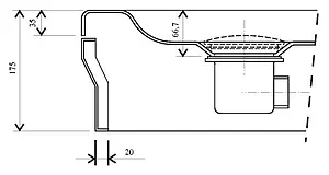Сифон для душевого поддона Ravak Basic хром X01308 Сифон для душевого поддона Ravak Basic хром X01308, 4