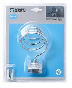 Держатель для фена Fixsen Kvadro хром FX-61319 Держатель для фена Fixsen Kvadro хром FX-61319, 2
