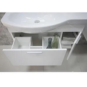 Тумба-умывальник подвесная Aquaton Инди 80 белый 1A1884K0ND010 Тумба-умывальник подвесная Aquaton Инди 80 белый 1A1884K0ND010, 3