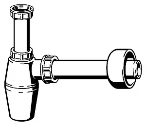 Сифон бутылочный для раковины Viega 5725 белый 108694 Сифон бутылочный для раковины Viega 5725 белый 108694, 3