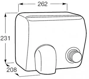 Сушилка электрическая для рук Roca Public сатин 817400001 Сушилка электрическая для рук Roca Public сатин 817400001, 2