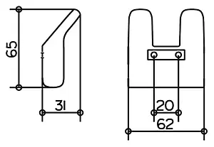Крючок двойной Keuco Collection Moll хром 12713010000 Крючок двойной Keuco Collection Moll хром 12713010000, 2