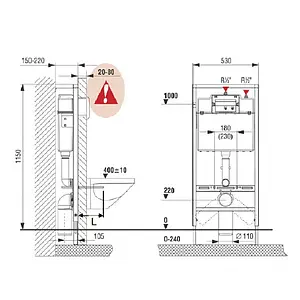 Комплект 5 в 1 Roca Mateo 893100010 с кнопкой хром глянцевый Комплект 5 в 1 Roca Mateo 893100010 с кнопкой хром глянцевый, 2