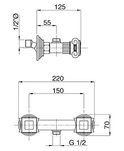 Смеситель для душа Cezares Olimp хром OLIMP-DS-01-Sw Смеситель для душа Cezares Olimp хром OLIMP-DS-01-Sw, 3