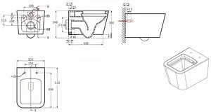 Унитаз подвесной безободковый Bravat Manno белый C21201UW-RUS Унитаз подвесной безободковый Bravat Manno белый C21201UW-RUS, 2