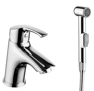 Смеситель для раковины с гигиеническим душем Lemark plus Strike хром LM1116C Смеситель для раковины с гигиеническим душем Lemark plus Strike хром LM1116C, 1