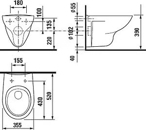 Комплект 5 в 1 Roca Mateo 893100010 с кнопкой хром глянцевый Комплект 5 в 1 Roca Mateo 893100010 с кнопкой хром глянцевый, 4