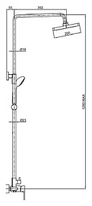 Душевая система со смесителем для душа Bravat Opal хром F9125183CP-A1-RUS Душевая система со смесителем для душа Bravat Opal хром F9125183CP-A1-RUS, 2