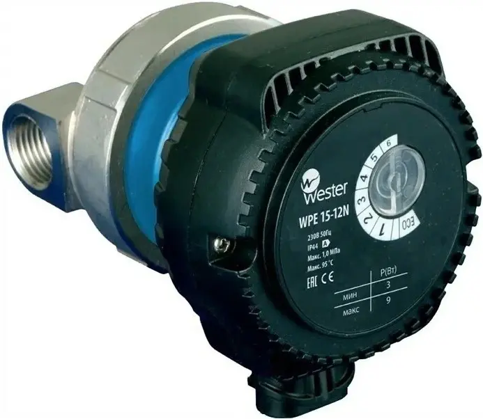 Насос циркуляционный для ГВС Wester WPE 15-12N Насос циркуляционный для ГВС Wester WPE 15-12N, 1