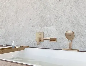 Подключение лейки на борт ванны Hansgrohe sBox Square шлифованная бронза 28010140 Подключение лейки на борт ванны Hansgrohe sBox Square шлифованная бронза 28010140, 3