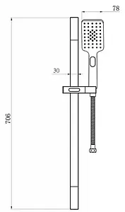 Душевая стойка Bravat Source чёрный матовый D170BW-ENG Душевая стойка Bravat Source чёрный матовый D170BW-ENG, 2
