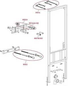 Инсталляция для биде AlcaPlast A105/850 Инсталляция для биде AlcaPlast A105/850, 3