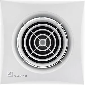 Вентилятор вытяжной Soler & Palau SILENT-100 CHZ белый Вентилятор вытяжной Soler & Palau SILENT-100 CHZ белый, 1