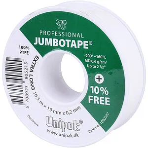 Лента ФУМ 19 x 0.2мм x 16,5м Unipak Jumbotape Prof 1000507 Лента ФУМ 19 x 0.2мм x 16,5м Unipak Jumbotape Prof 1000507, 2