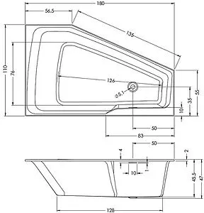 Ванна акриловая Riho Space 180x110 R B115001005 Ванна акриловая Riho Space 180x110 R B115001005, 2
