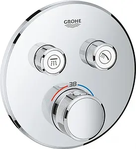 Термостат для 2 потребителей Grohe Grohtherm SmartControl хром 29119000 Термостат для 2 потребителей Grohe Grohtherm SmartControl хром 29119000, 1