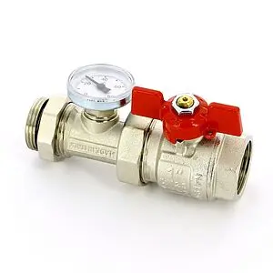 Кран шаровый с американкой и термометром 1"в x 1"н Uni-fitt 118T4000 Кран шаровый с американкой и термометром 1"в x 1"н Uni-fitt 118T4000, 5