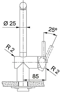 Смеситель для кухни Franke Atlas Neo нержавеющая сталь 115.0521.435 Смеситель для кухни Franke Atlas Neo нержавеющая сталь 115.0521.435, 3