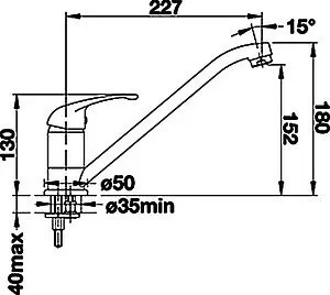 Смеситель для кухни Blanco Daras хром 524179 Смеситель для кухни Blanco Daras хром 524179, 2