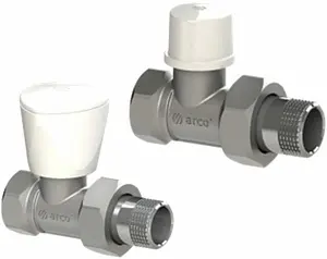 Комплект вентилей регулирующих прямых ½" в/н Arco Teide Plus KCM13 Комплект вентилей регулирующих прямых ½" в/н Arco Teide Plus KCM13, 1