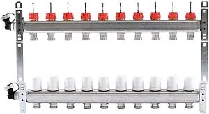 Группа коллекторная с расходомерами 10 отводов 1"в/в x ¾"ек Uni-fitt 450I4310 Группа коллекторная с расходомерами 10 отводов 1"в/в x ¾"ек Uni-fitt 450I4310, 4