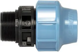 Муфта компрессионная переходная 25мм x 1"н Unidelta 1003025004 Муфта компрессионная переходная 25мм x 1"н Unidelta 1003025004, 1