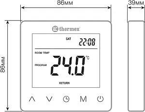 Терморегулятор Thermex Nexum Wi-Fi белый 808002 Терморегулятор Thermex Nexum Wi-Fi белый 808002, 2