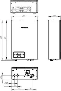 Котел электрический одноконтурный 9кВт Arderia E9 2202210 Котел электрический одноконтурный 9кВт Arderia E9 2202210, 2