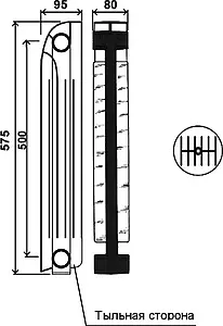 Радиатор биметаллический 4 секции Global Style Plus 500 белый STP05001004 Радиатор биметаллический 4 секции Global Style Plus 500 белый STP05001004, 4