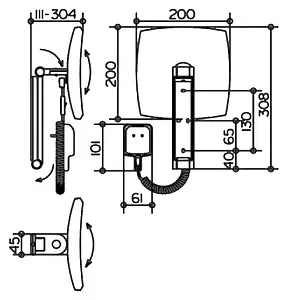 Косметическое зеркало Keuco iLook Move хром 17613019001 Косметическое зеркало Keuco iLook Move хром 17613019001, 5