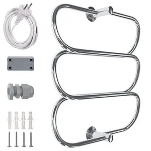 Полотенцесушитель электрический лесенка Energy Aura 800х600 полированная сталь Полотенцесушитель электрический лесенка Energy Aura 800х600 полированная сталь, 2