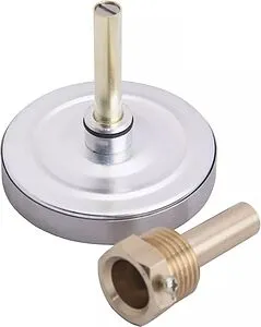 Термометр биметаллический Gappo 63мм 120°С гильза 50мм ½" G1474 Термометр биметаллический Gappo 63мм 120°С гильза 50мм ½" G1474, 4