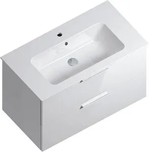 Тумба-умывальник подвесная Kerama Marazzi Piano Forte 85 белый PI.F.85\WHT+PI.wb.85 Тумба-умывальник подвесная Kerama Marazzi Piano Forte 85 белый PI.F.85\WHT+PI.wb.85, 1