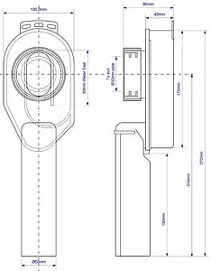 Сифон для писсуара Mc Alpine HC-US50 Сифон для писсуара Mc Alpine HC-US50, 2